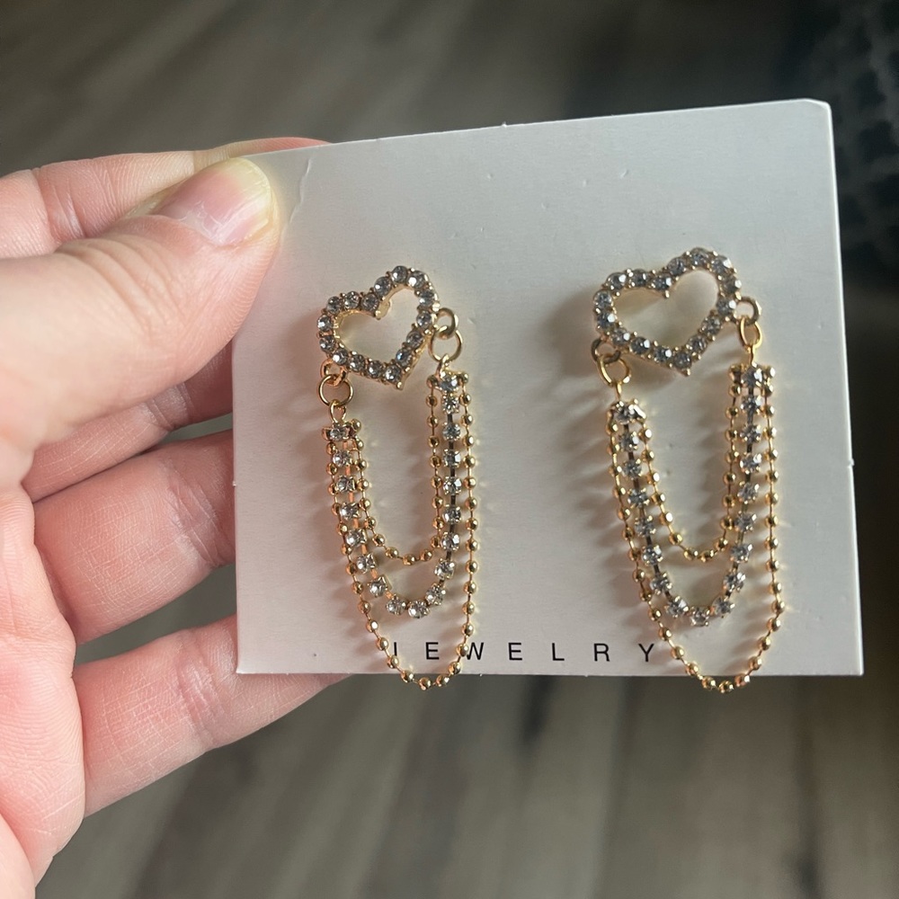 Beautiful heart earrings